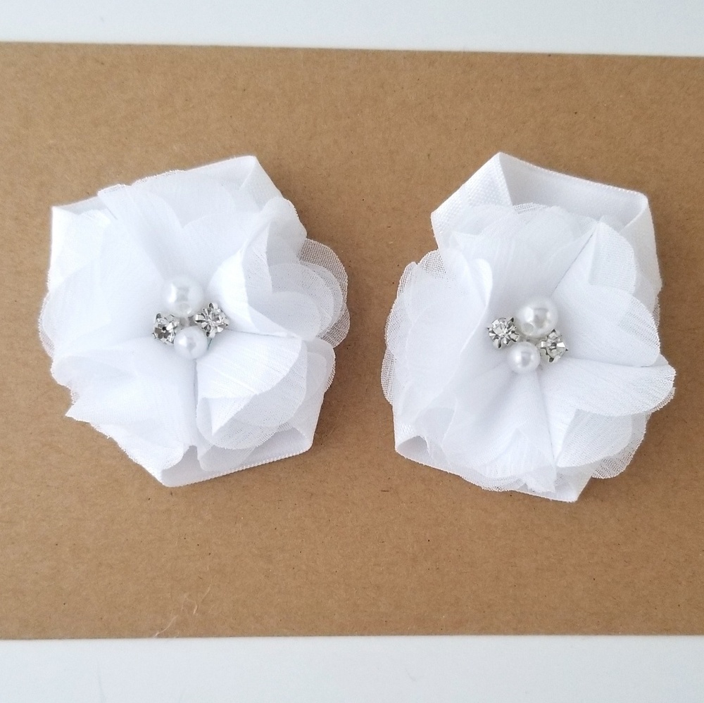 White Barefoot Baby Sandals
